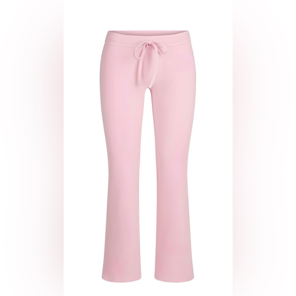 NWT Skims cotton Jersey low rise crop pant. Sz XL color : Halite pink